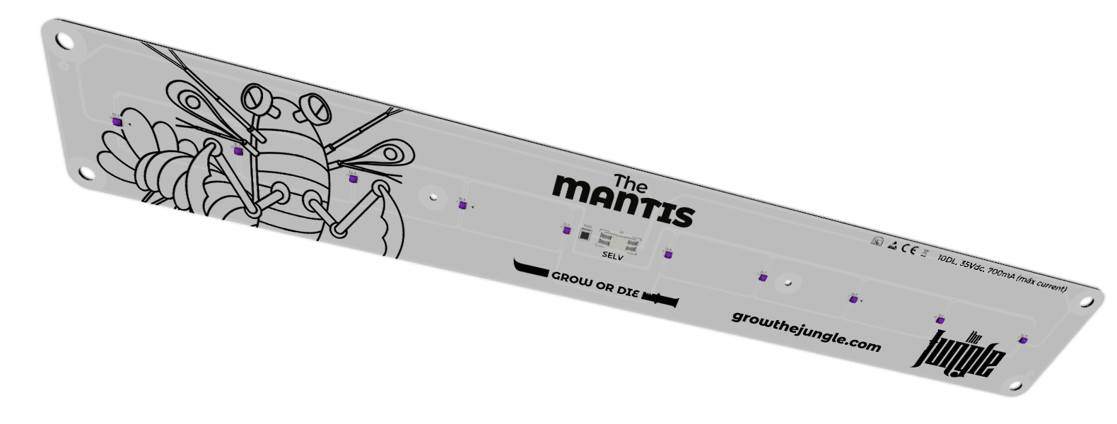 the mantis luz led uv