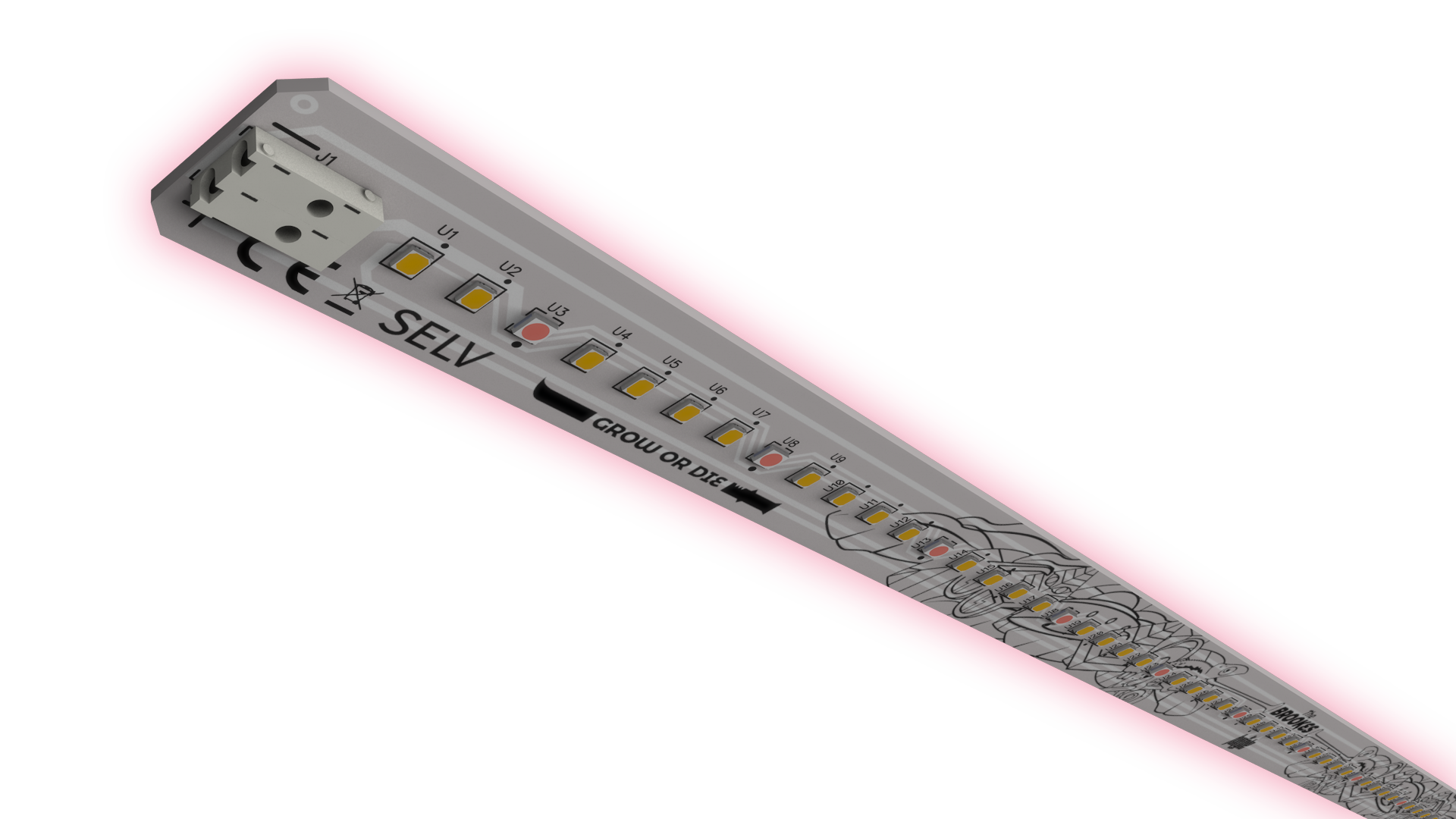 the brookes tira led apagada