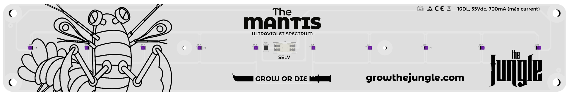 led uv the mantis the jungle