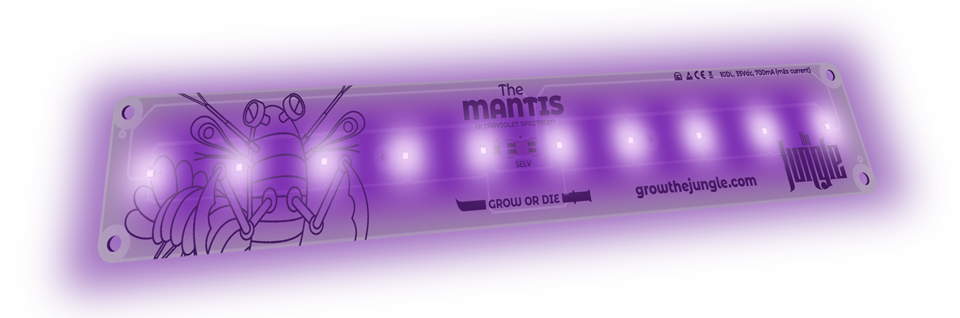 the mantis luz led uv