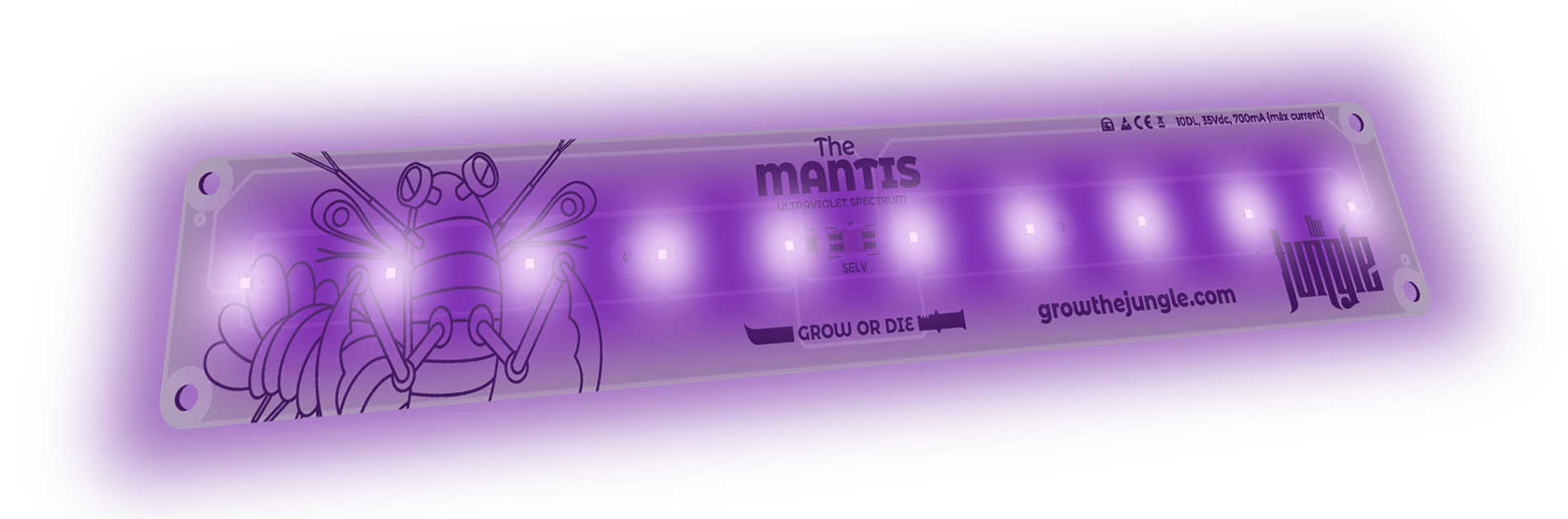 the mantis luz led uv
