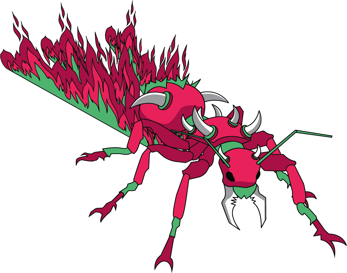 the fire ant ilustracion