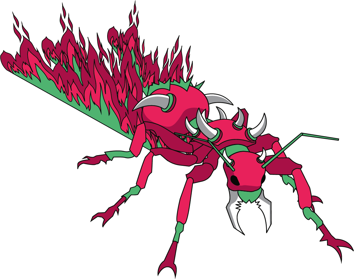the fire ant ilustracion