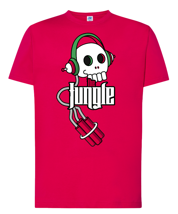 camiseta bomba calavera the jungle fucsia