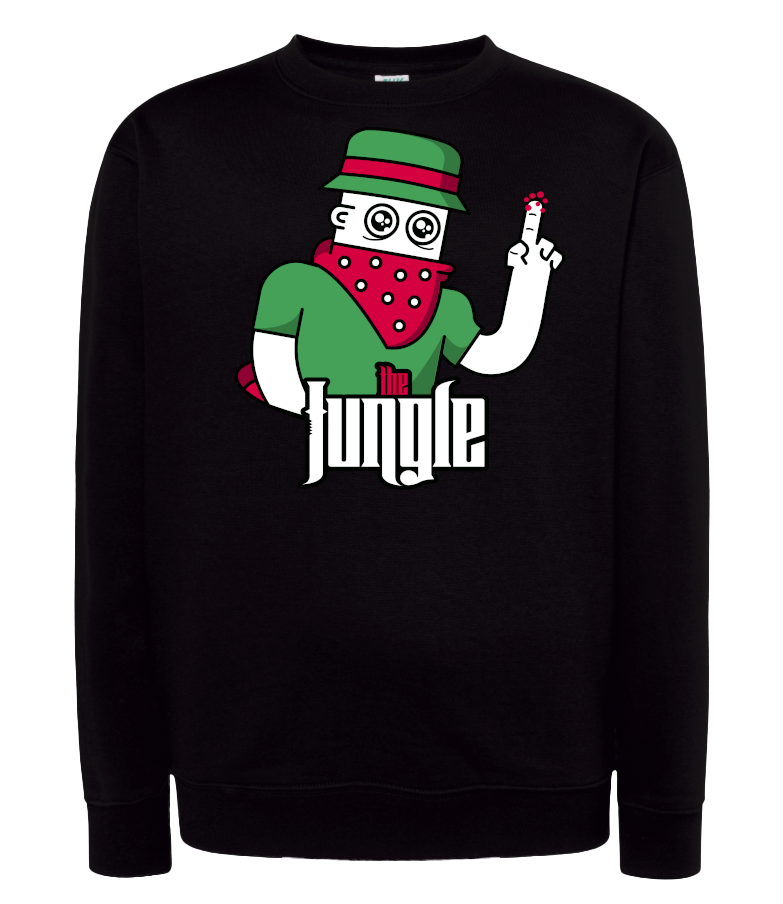 camiseta humano the jungle negra