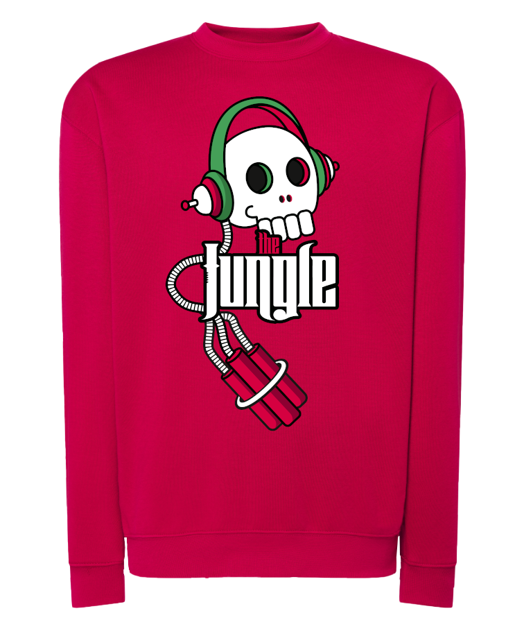 sudadera bomba calavera the jungle fucsia