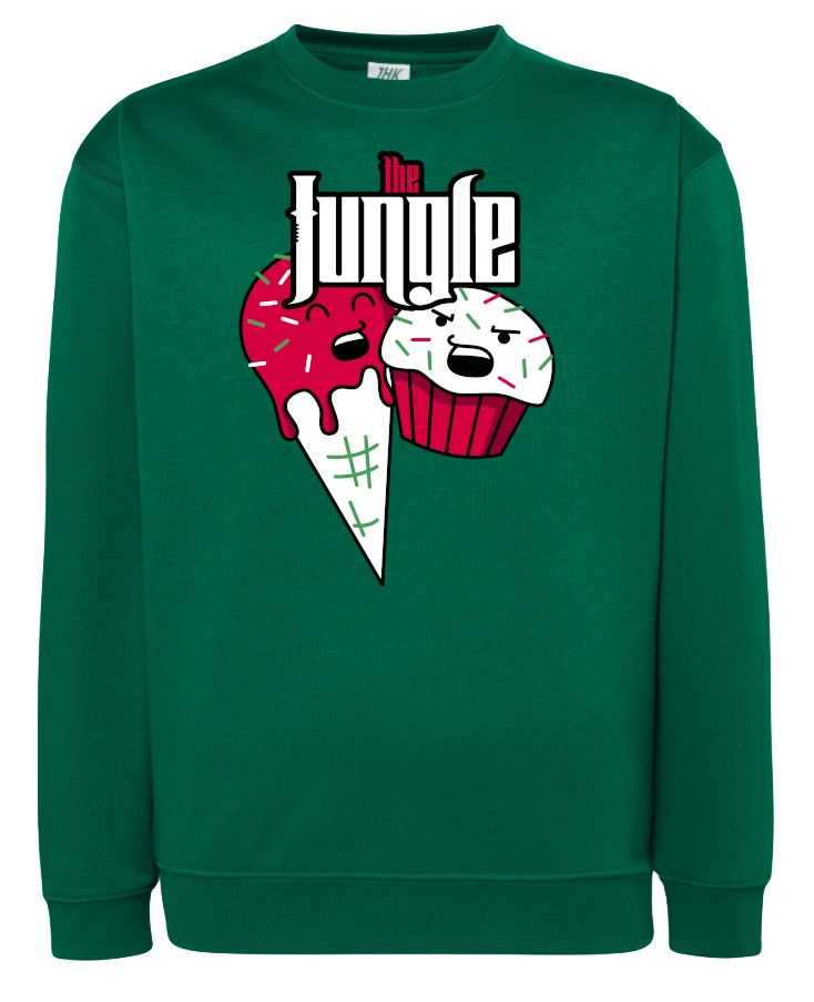 sudadera helados the jungle verde