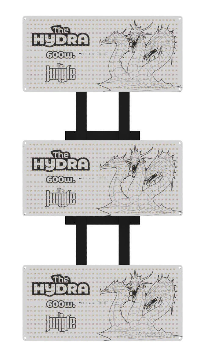 panel LED cultivo indoor 600w the hydra blanco recto